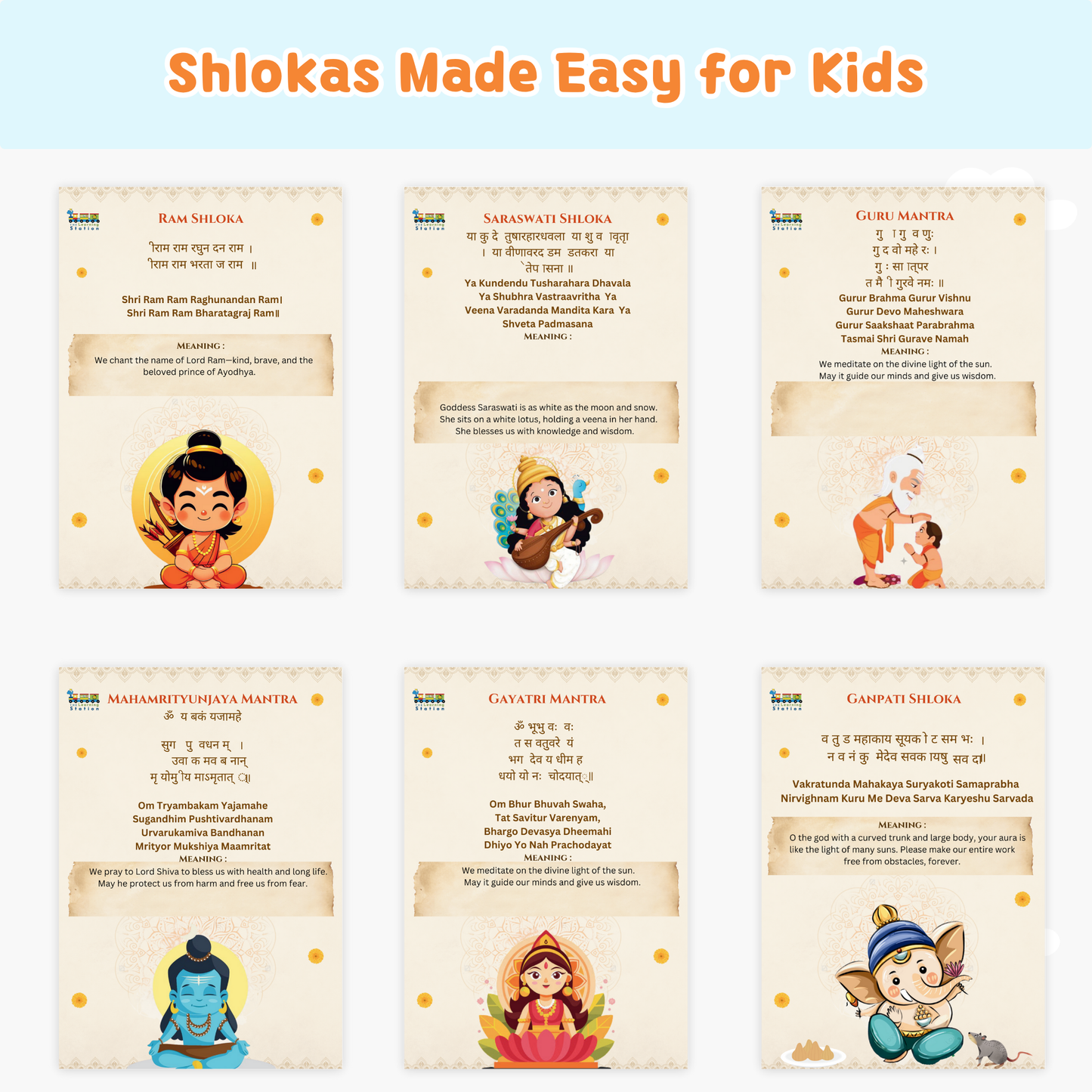 Shloka & Mantra Activity Cards