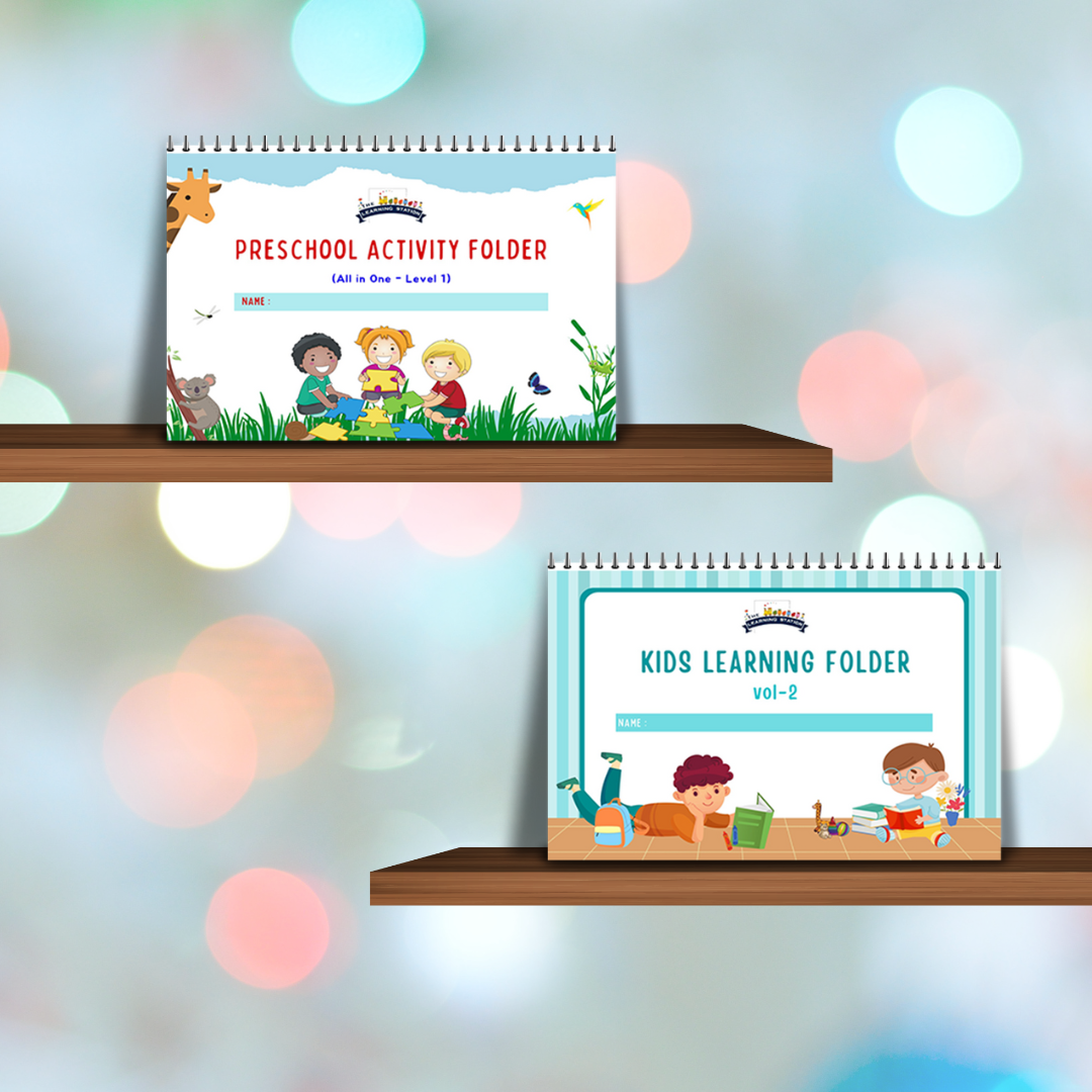 Activity Folder 1+2 ( Preschool Activity Folder & Kid's Learning Folder)