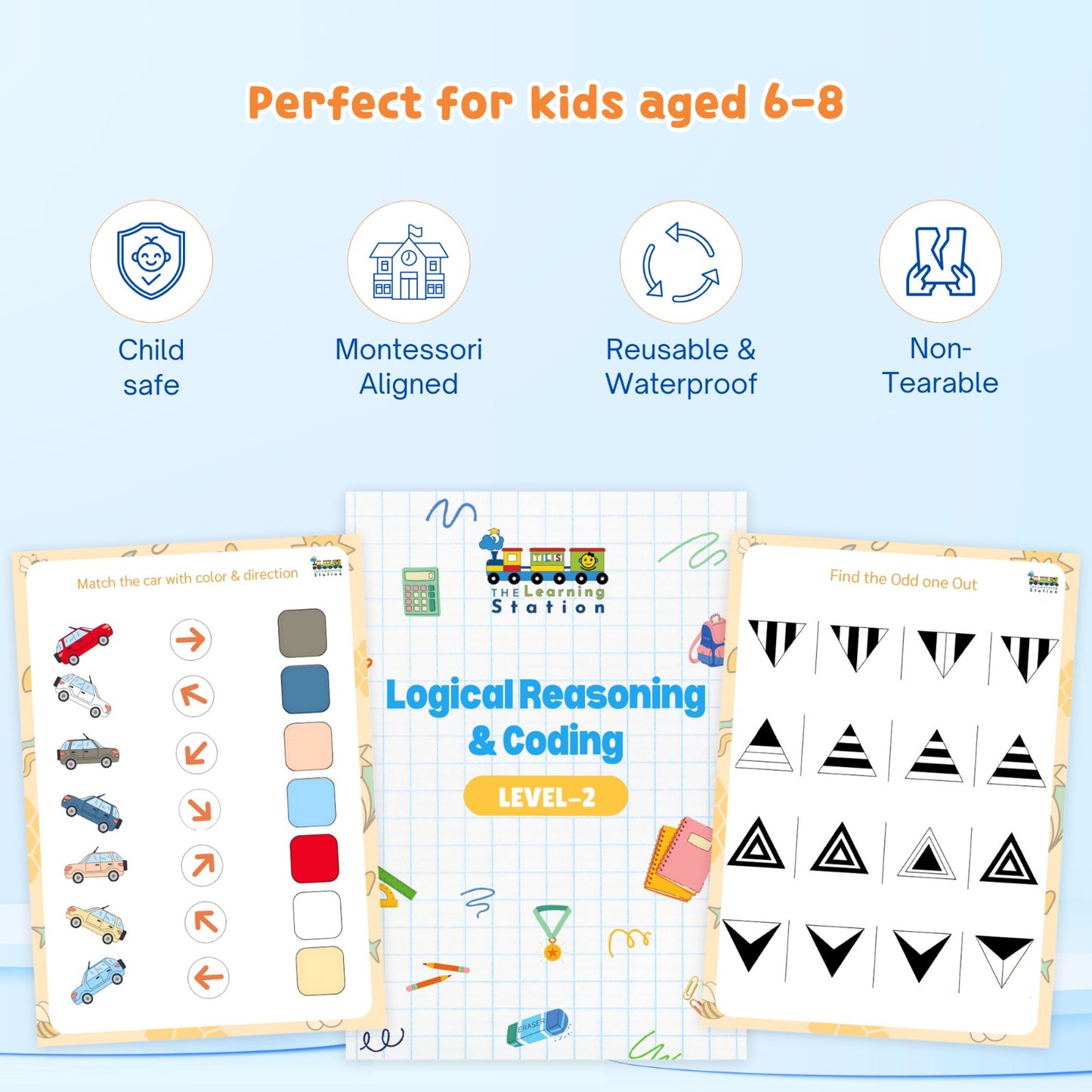 Logical Reasoning & Coding – Level 2 (Age 5+)