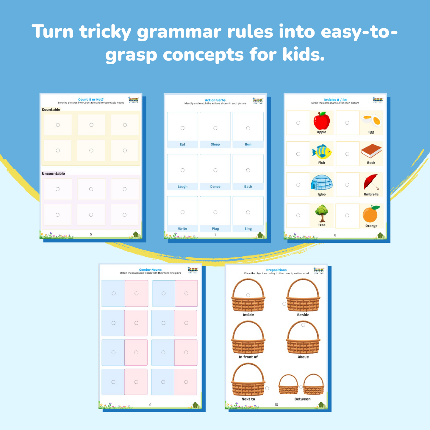 English Grammar Binder (Age 5-8)