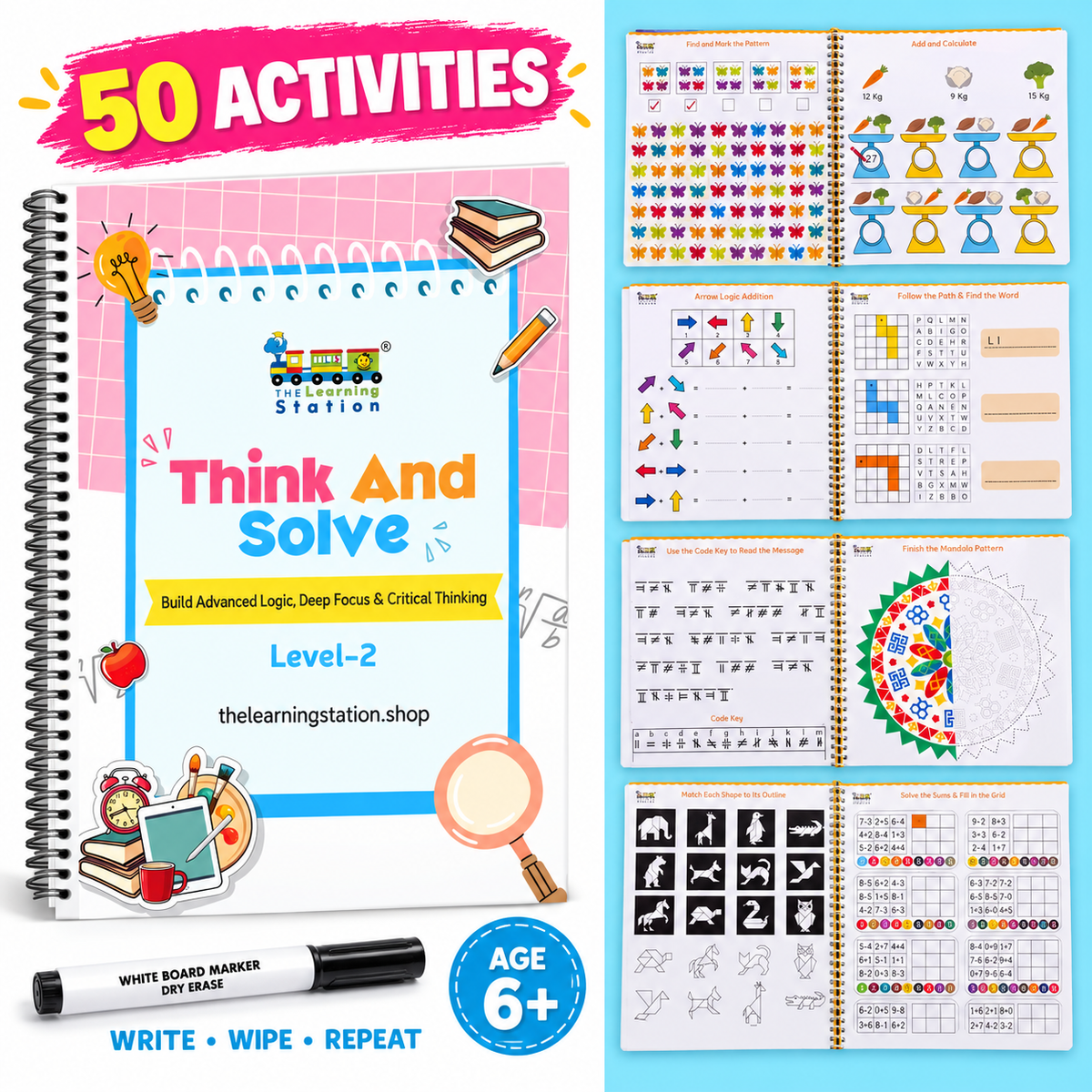 Think And Solve Workbook(Level 2) | Age 6+