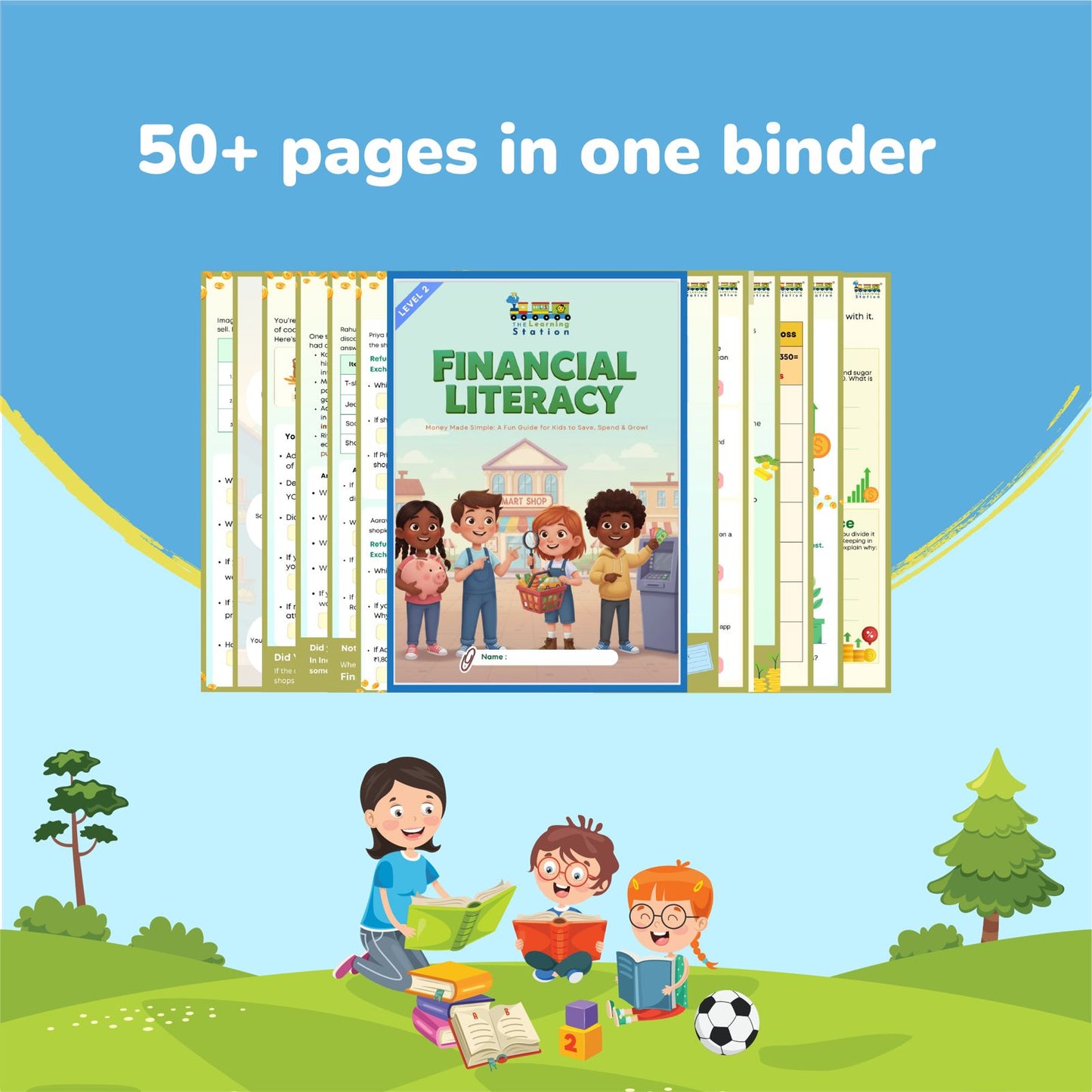 💰Financial Literacy Binder for Kids Level 2 - Money Made Simple