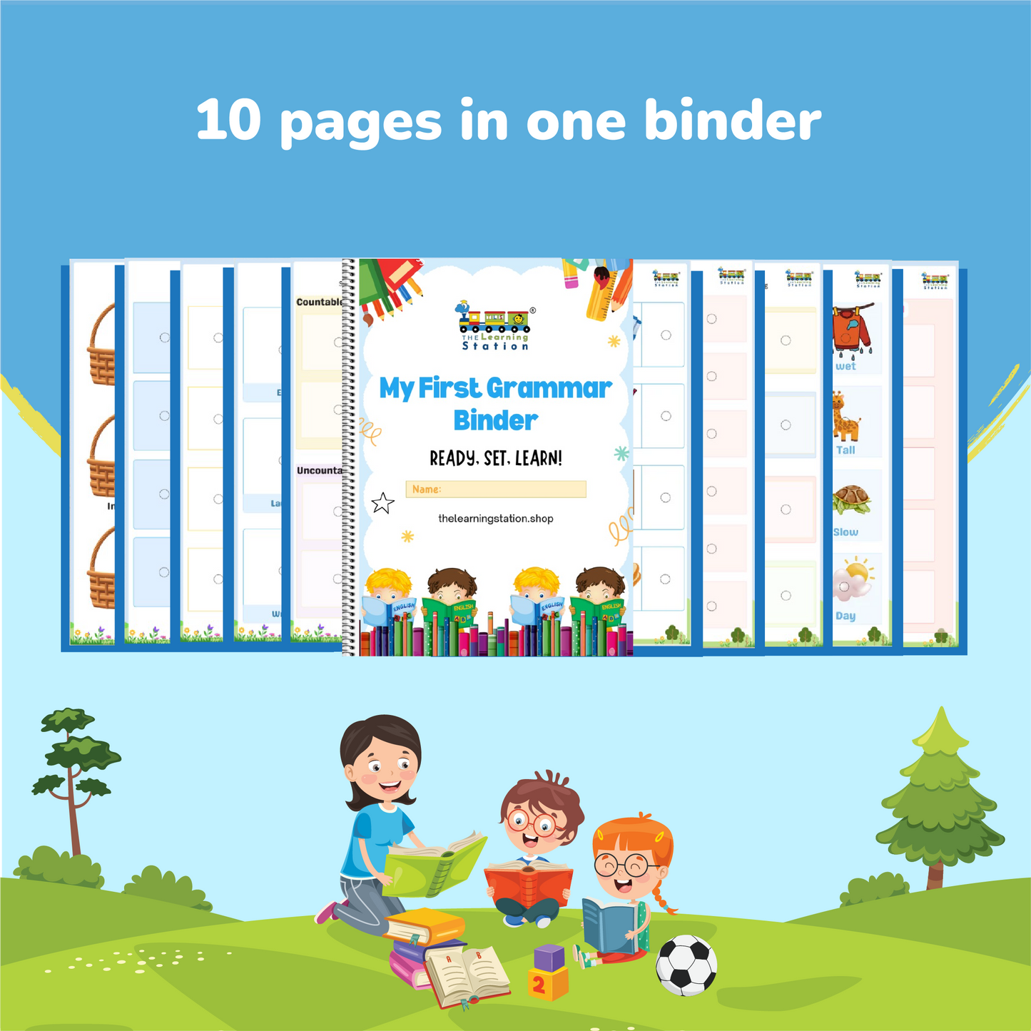 English Grammar Binder (Age 5-8)